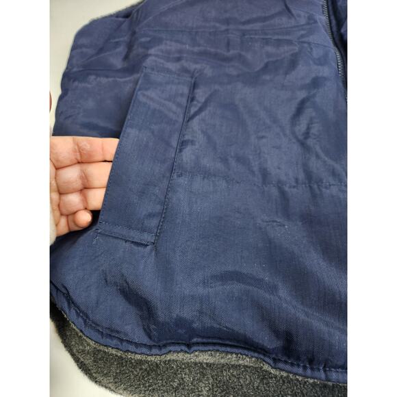 NATURALIFE Men's Blue with Gray Fleece Lined Vest - 47” Chest (L) - Picture 7 of 12